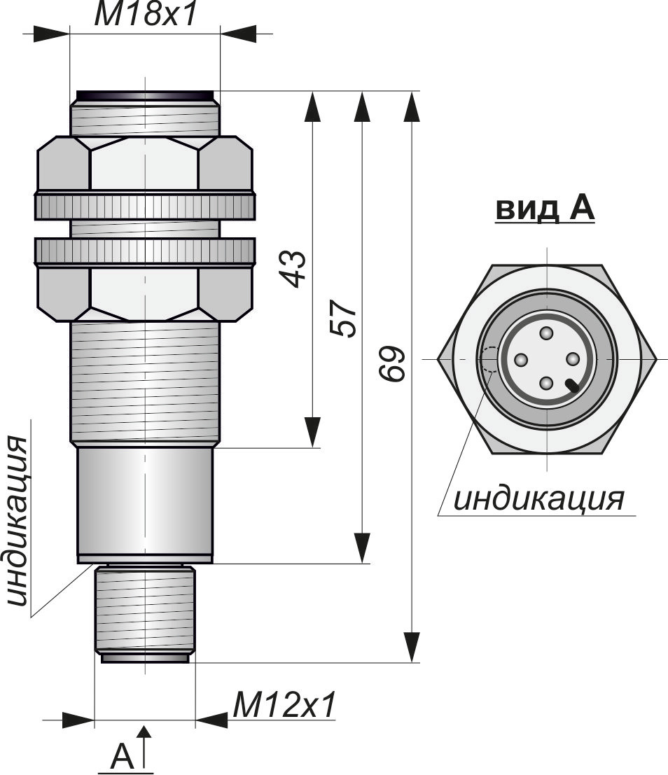 ИВ09-Р(гайки GP-M18x1)