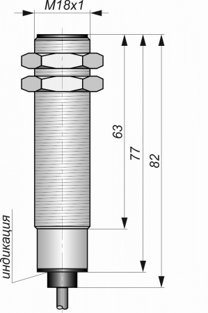 Датчик бесконтактный индуктивный И09-NO-AC-Z-HT(Л63)