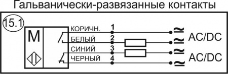 Датчик бесконтактный герконовый DG18MKS-CD-2GNONC-FF-P12.4.1-IS